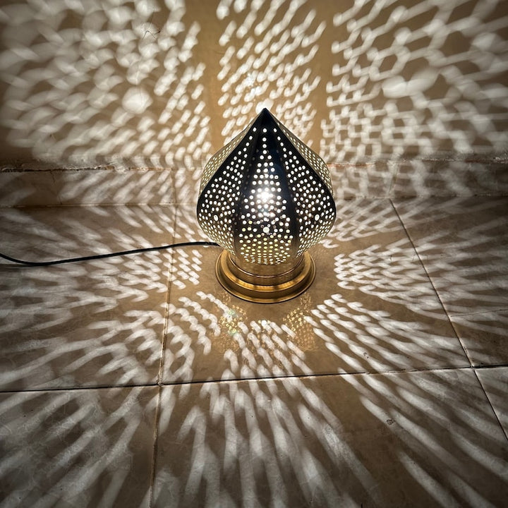 BRASS TABLE & FLOOR LAMP , YOYO