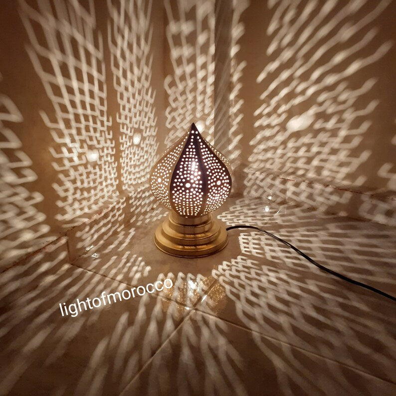 BRASS TABLE & FLOOR LAMP , YOYO