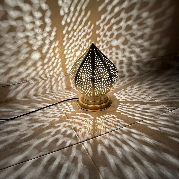 BRASS TABLE & FLOOR LAMP , YOYO