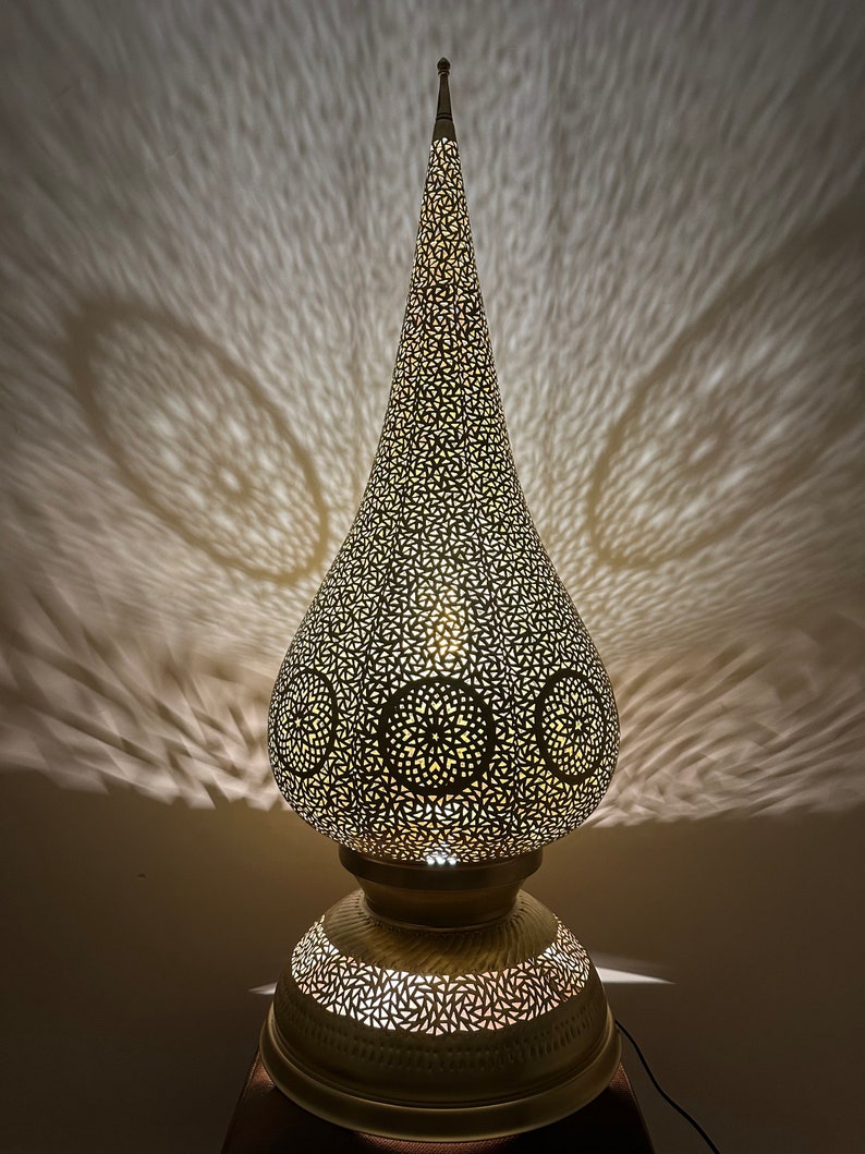 Moroccan standing Lamp – Crafted in Brass – Enhances Modern and Traditional Décor