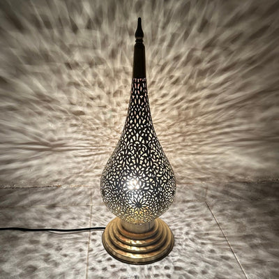 Elegant Moroccan standing Lamp – Brass with Intricate Details for Luxurious Decor