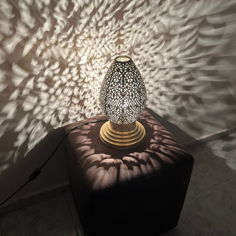 BRASS TABLE & FLOOR LAMP , FAHIM