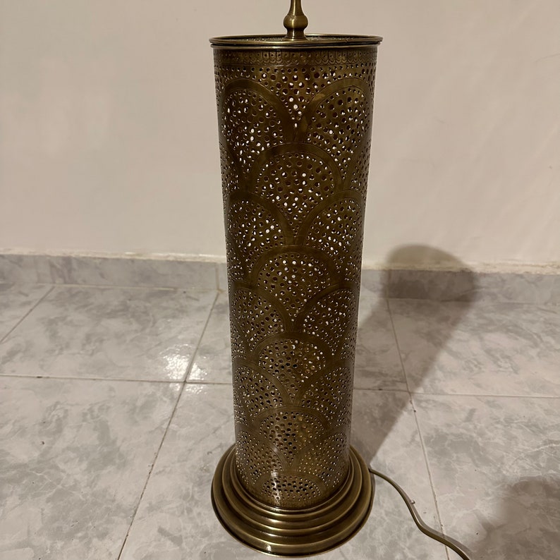 MOROCCAN TABLE & FLOOR LAMP , CYLINDER