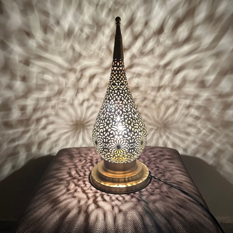 MOROCCAN TABLE & FLOOR LAMP , HILAL