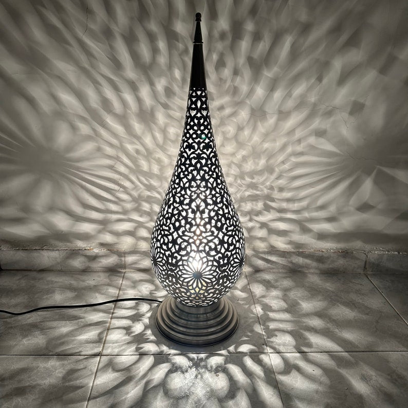 MOROCCAN TABLE & FLOOR LAMP , HILAL