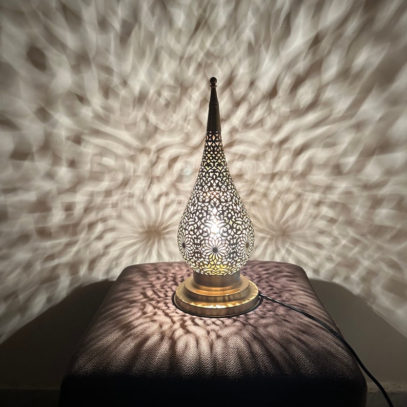 MOROCCAN TABLE & FLOOR LAMP , HILAL