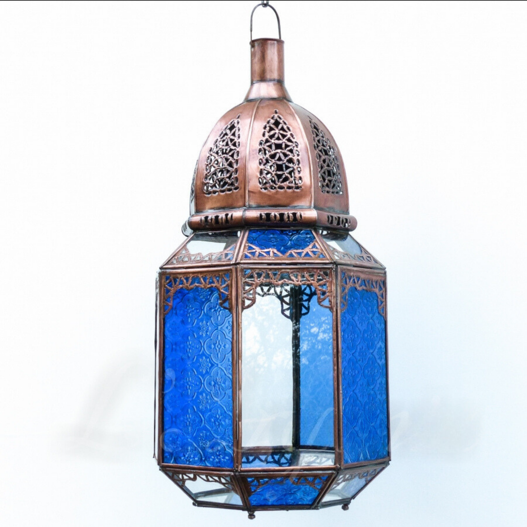 MOROCCAN LANTERNS, JAWHAR BLUE
