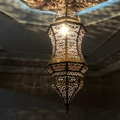 iconic Ceiling Lamp, Reflect a Beautiful Design on wall- Available in Gold, Silver, Black Brass