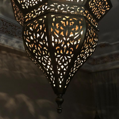 iconic Ceiling Lamp, Reflect a Beautiful Design on wall- Available in Gold, Silver, Black Brass