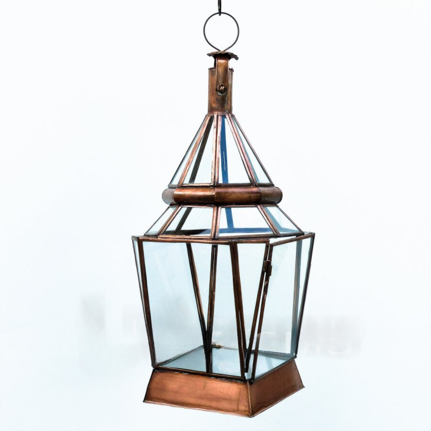 Lantern Glass Lamp – Can Hold Candle or Lamp – Luxury for Outdoor garden and Indoor Lighting Decor