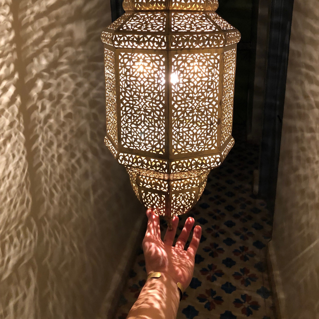 BRASS CEILING LIGHT , YOUNESS 2