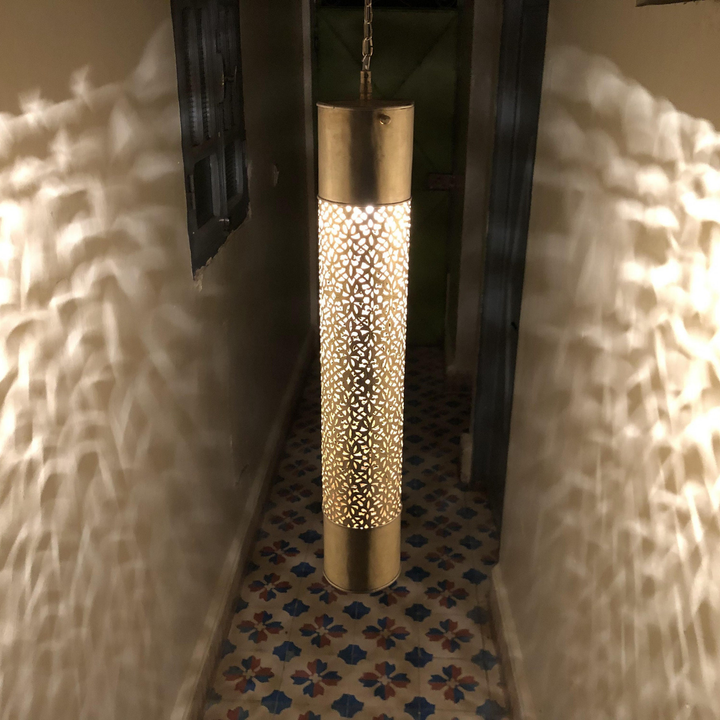 BRASS CEILING LIGHT , QADOUSS