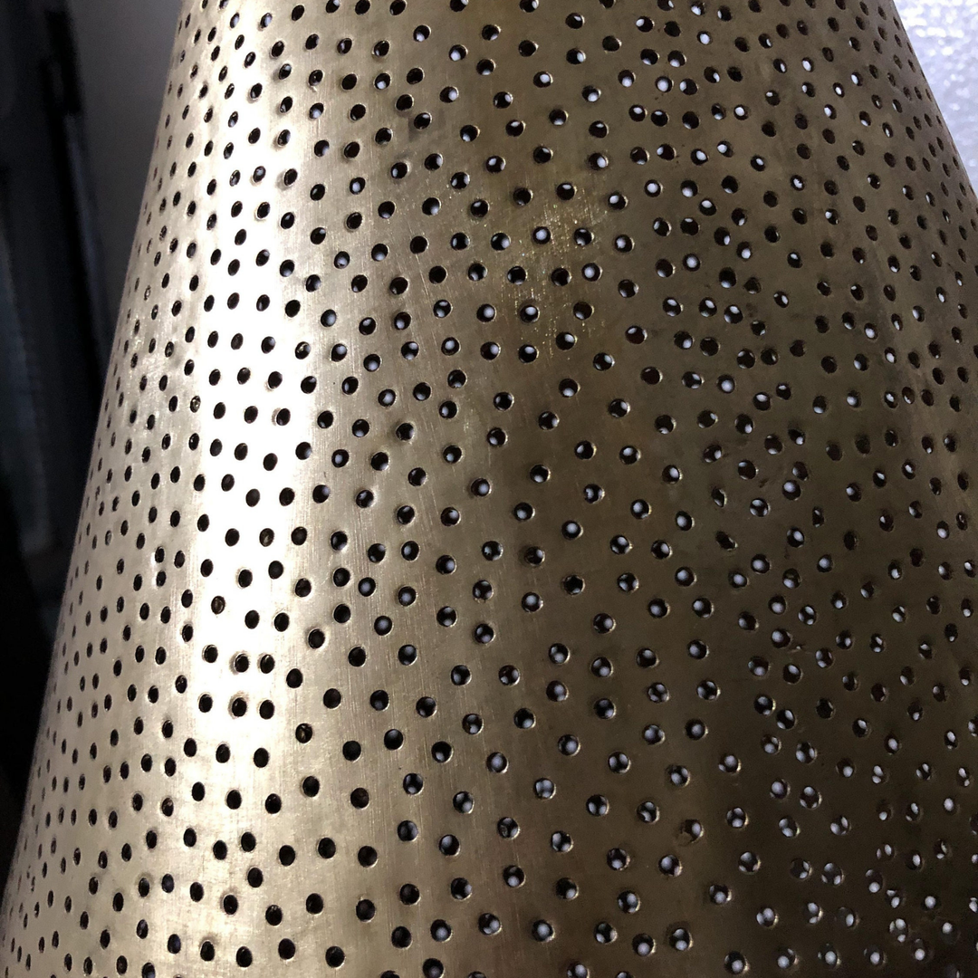 BRASS CEILING LIGHT , TEAR PIERCED 1