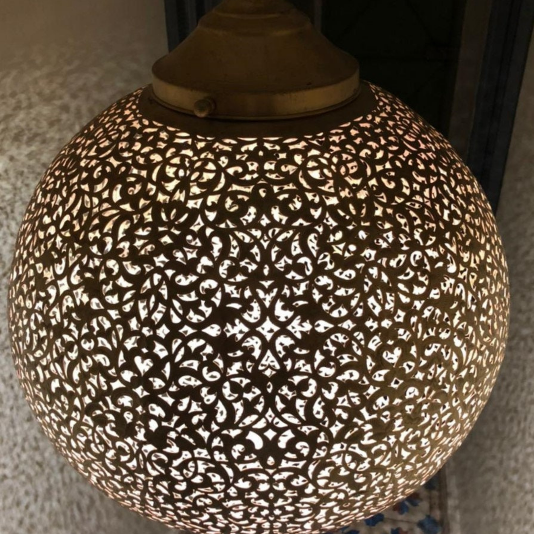 BRASS CEILING LIGHT , KOORA