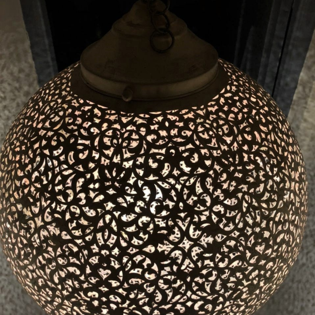BRASS CEILING LIGHT , KOORA