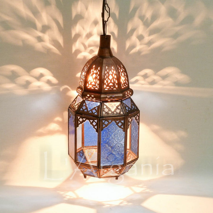 MOROCCAN LANTERNS, AMINA BLUE