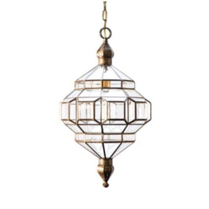 GEOMETRIC GLASS LAMPS, MILOUD TRANSPARENT