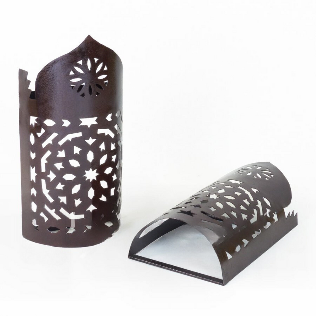 IRON WALL SCONCES, MASSK II
