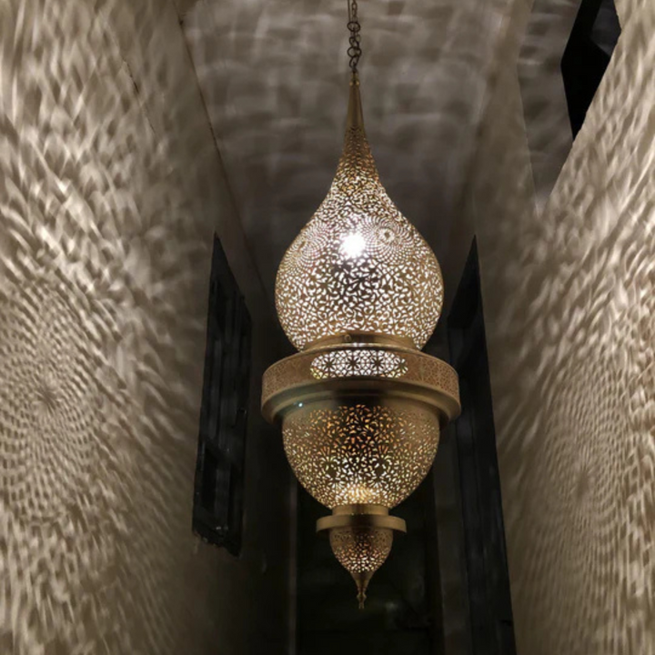 BRASS CEILING LIGHT , WALEED