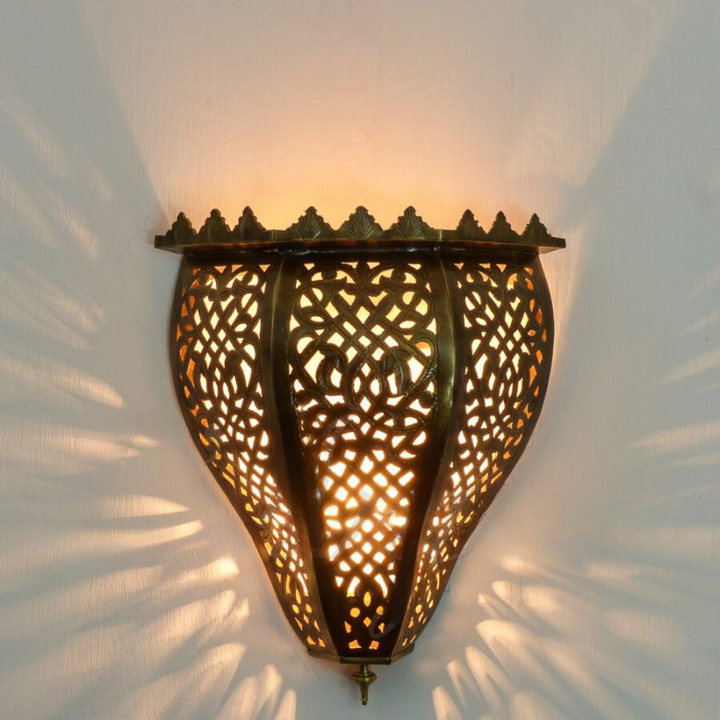 BRASS WALL SCONCE, CHERAFA