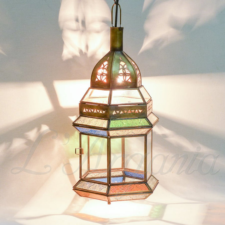MOROCCAN LANTERNS, AZIZA MULTICOLOR