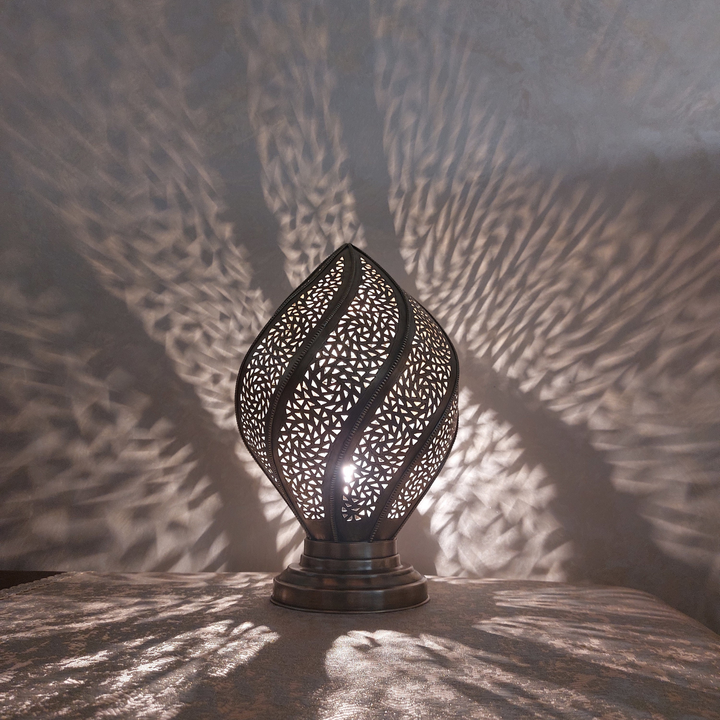 MOROCCAN TABLE & FLOOR LAMP , TORNADO