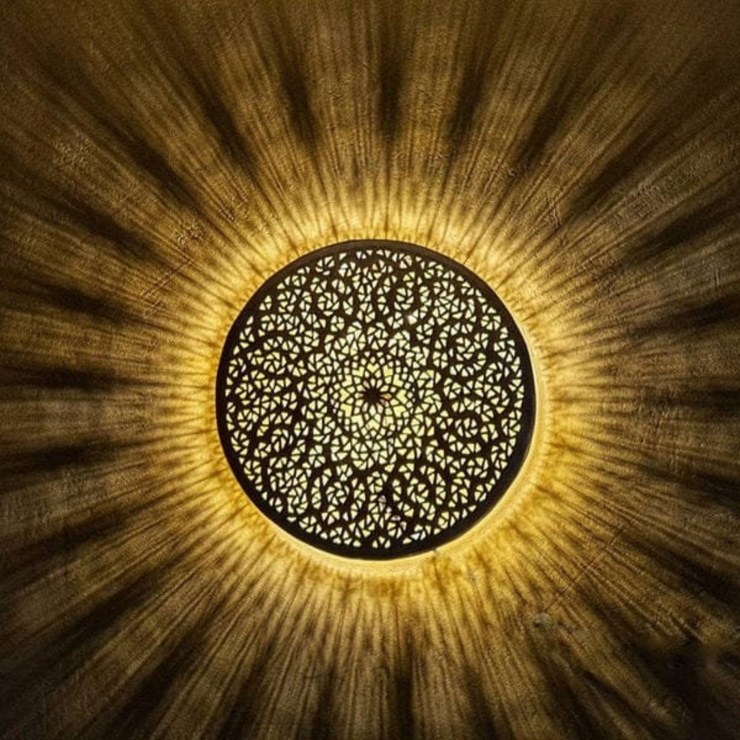 BRASS WALL SCONCE, ZWINA