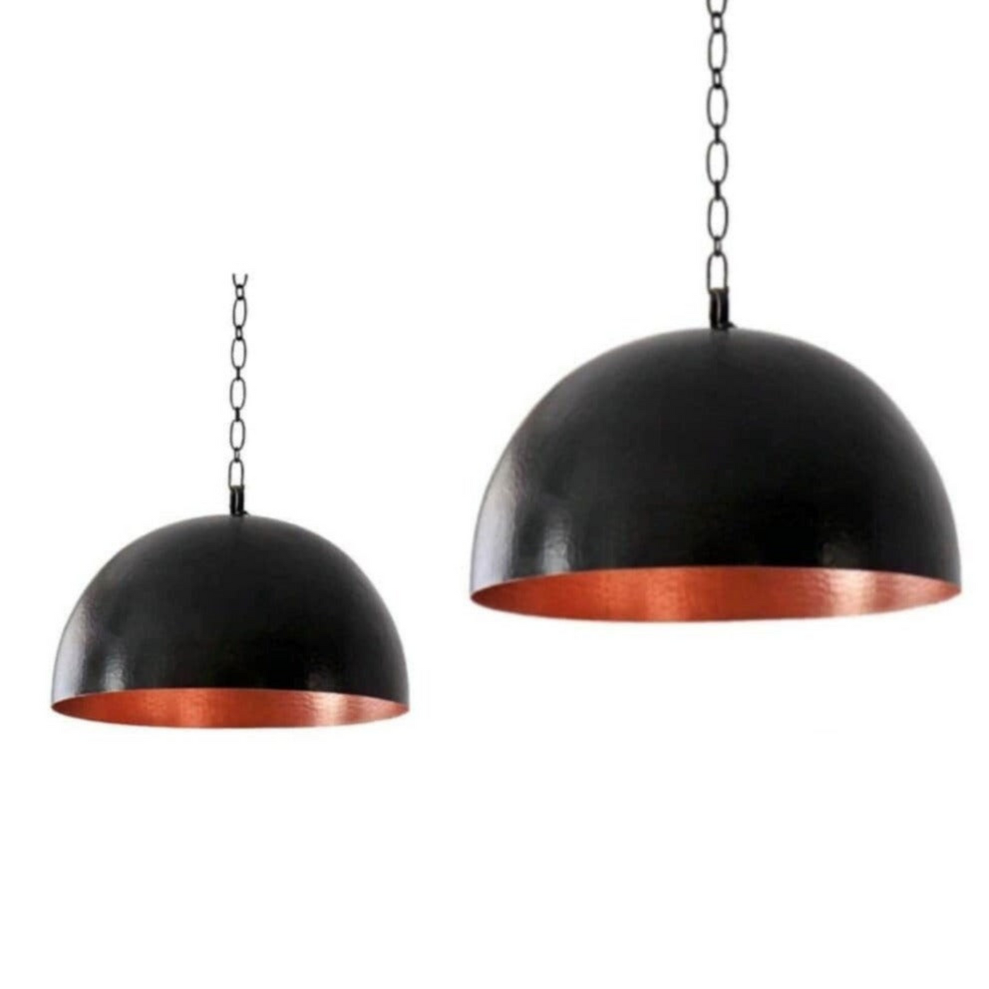 Stylish Black Dome Lamp – Available in Various Sizes for Modern Kitchen Décor