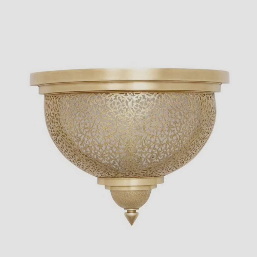 BRASS WALL SCONCE, FIRAS