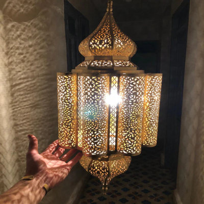 Artisan Moroccan Chandeliers – Stunning Brass in Diverse Colors.