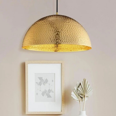 Gold Dome Ceiling Fixture, Ready to Install – Luxury for Kitchen Lighting