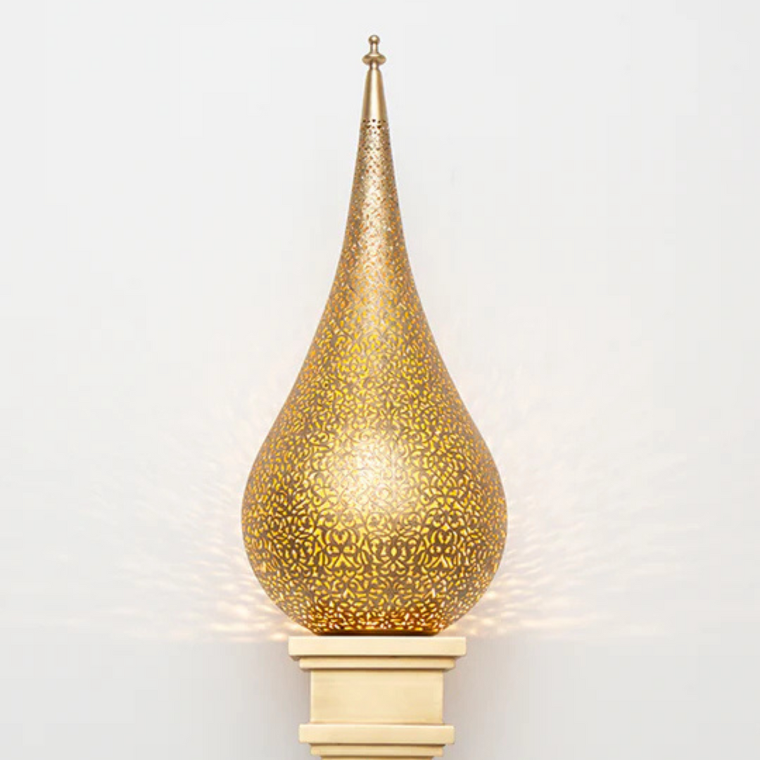 BRASS WALL SCONCE, RIAD