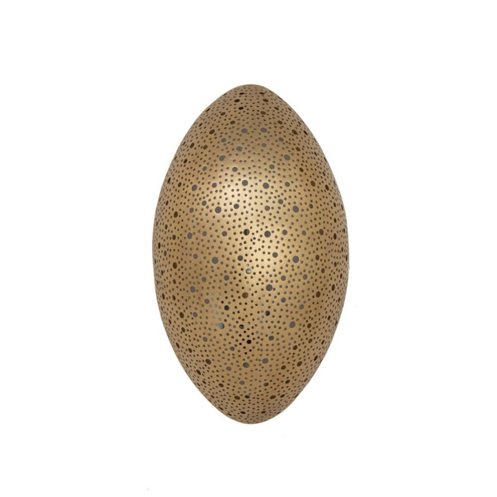 BRASS WALL SCONCE, DAREEN PIERCED