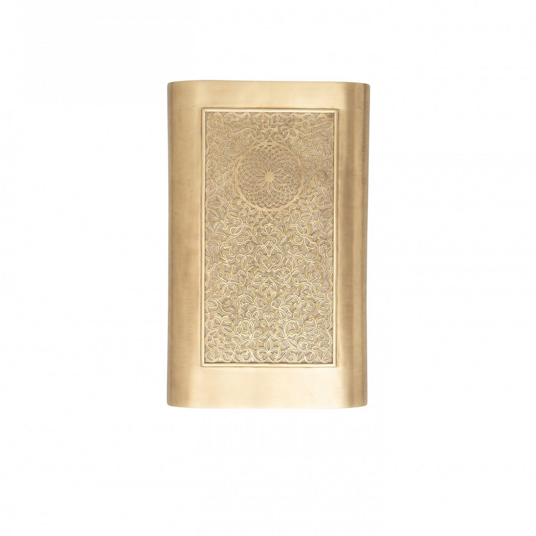 BRASS WALL SCONCE, SHAMS