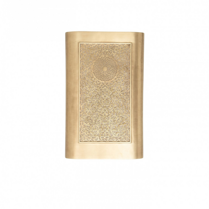 BRASS WALL SCONCE, SHAMS