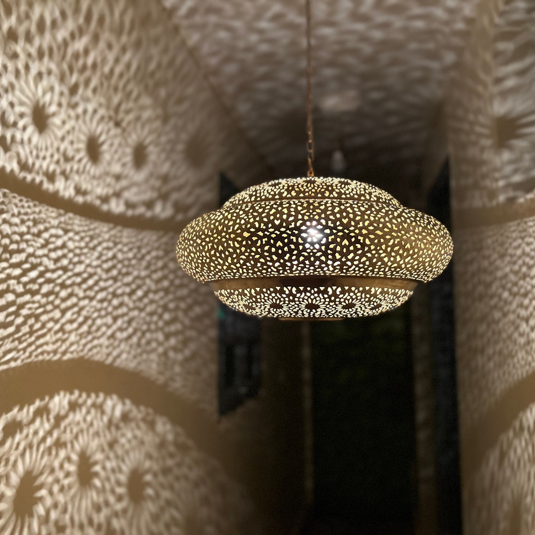 BRASS CEILING LIGHT , FAYZA