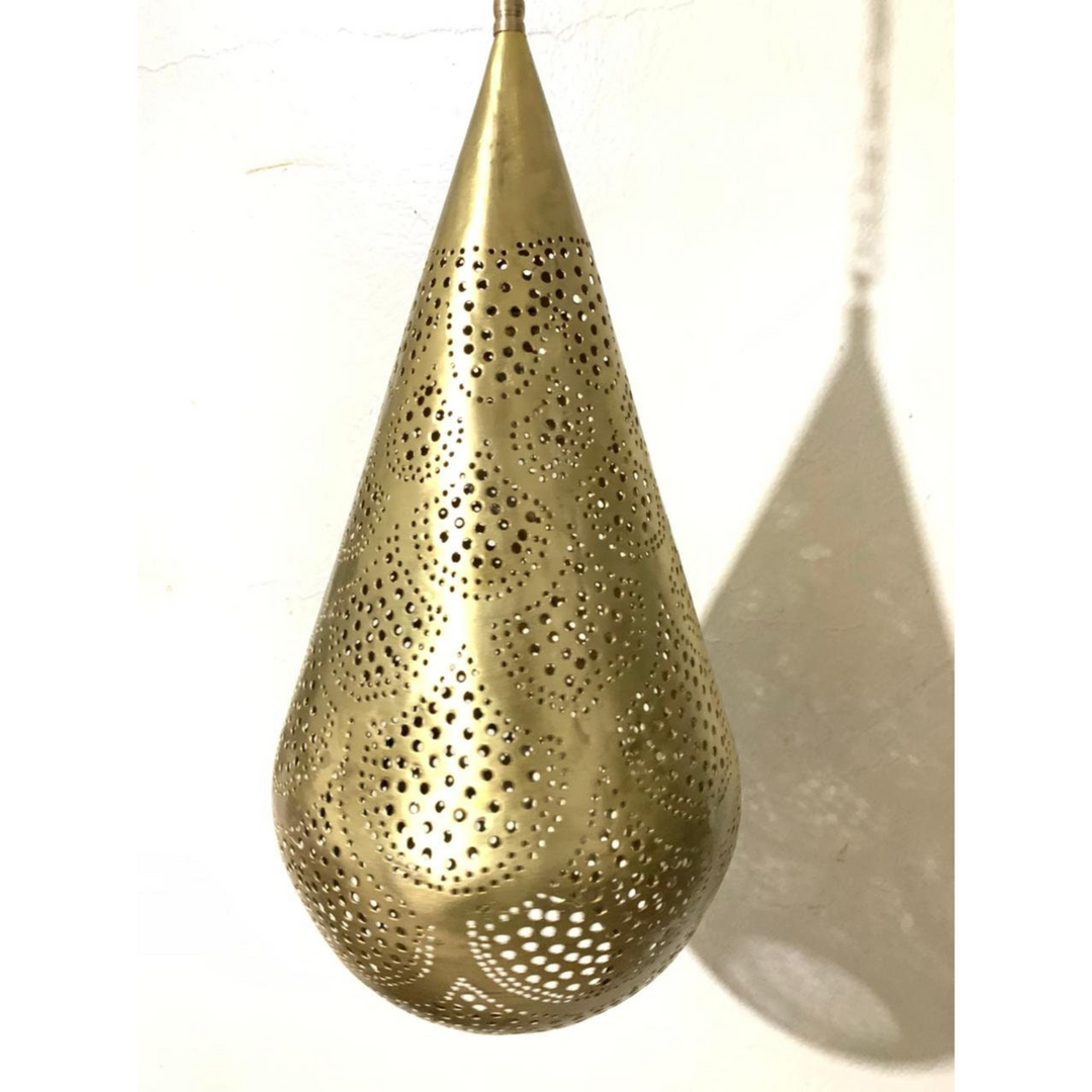 BRASS CEILING LIGHT , TEAR WAVES