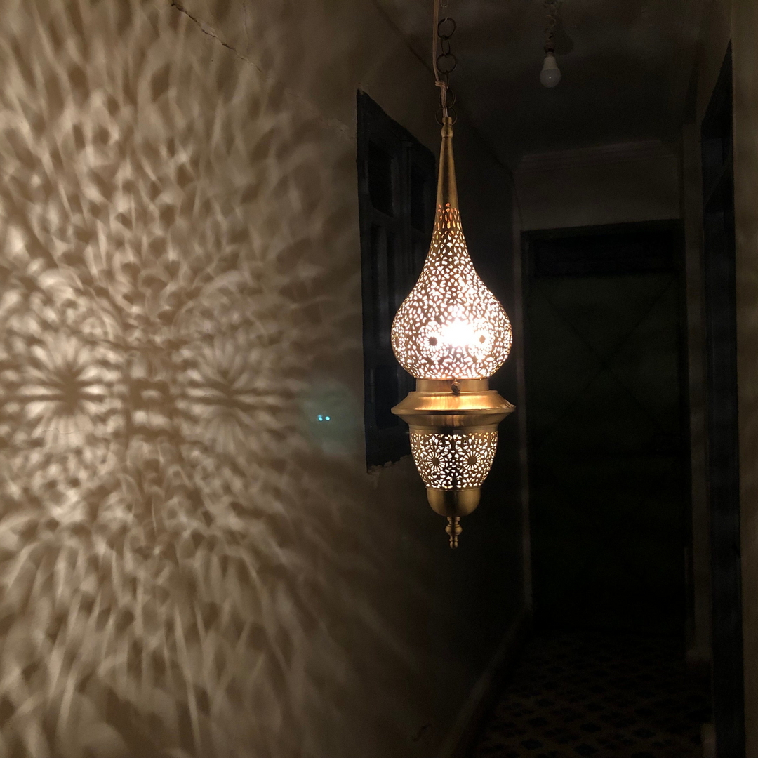 BRASS CEILING LIGHT , NUR