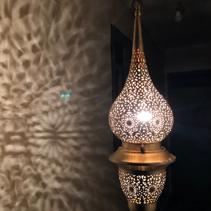 BRASS CEILING LIGHT , NUR