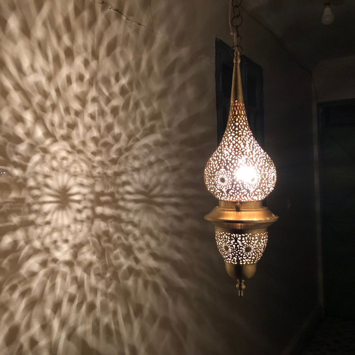 BRASS CEILING LIGHT , NUR