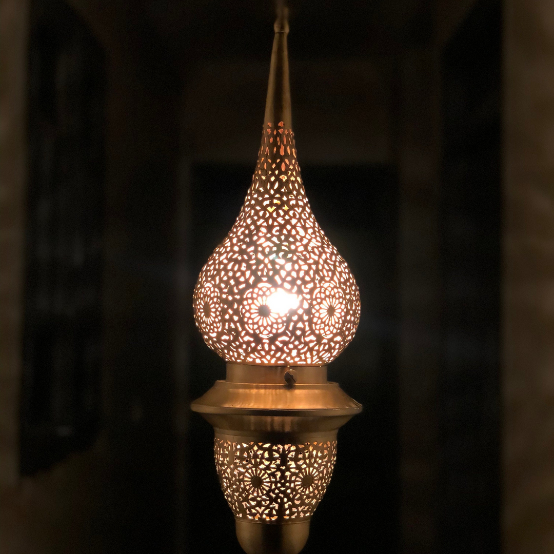BRASS CEILING LIGHT , NUR