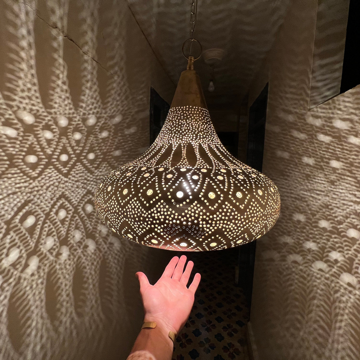 BRASS CEILING LIGHT , TERBOCH