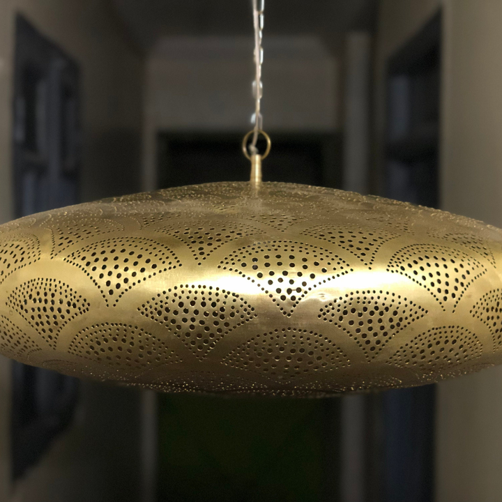 BRASS CEILING LIGHT , NABIL CLOSED BOTTOM