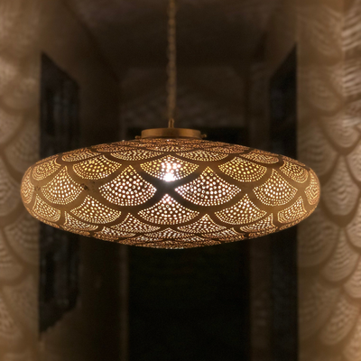 Sphere Chandelier Lighting - Available in Gold, Silver, Black Brass - with Moroccan style - Luxury for Indoor Lighting Decoration