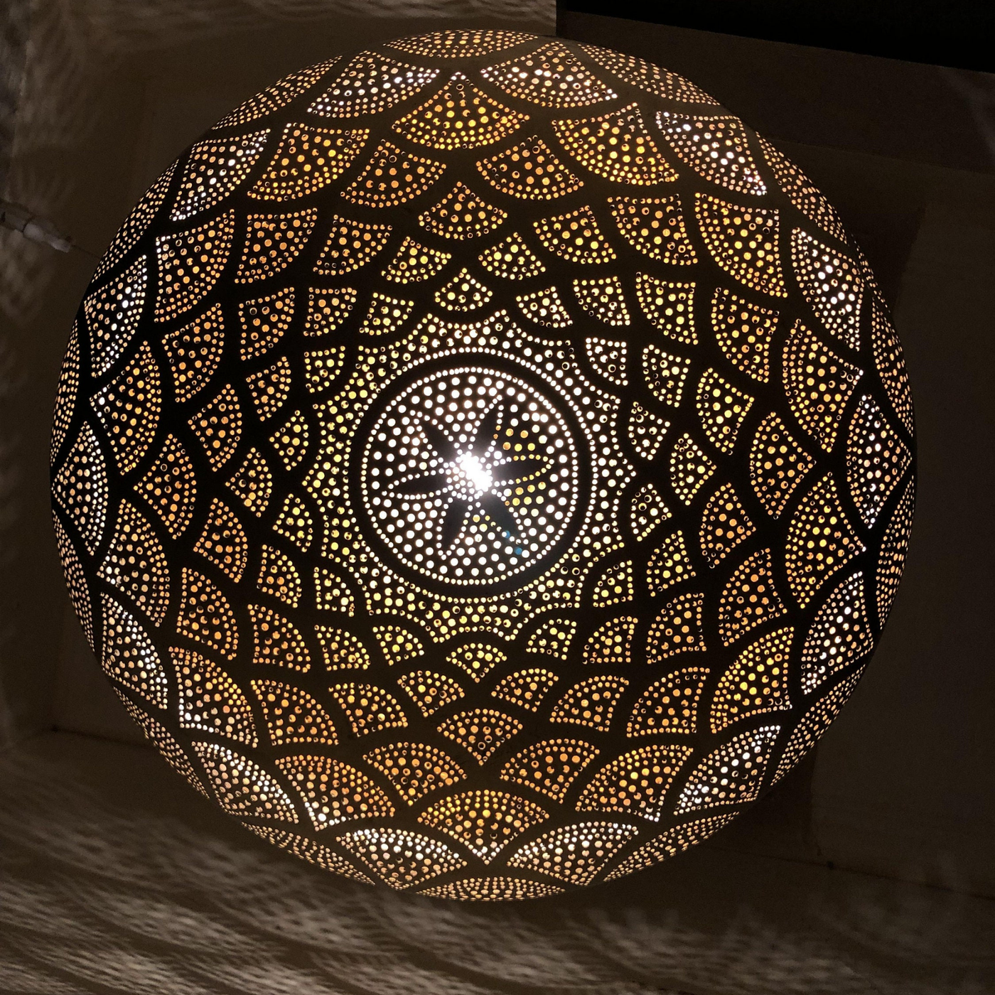 Sphere Chandelier Lighting - Available in Gold, Silver, Black Brass - with Moroccan style - Luxury for Indoor Lighting Decoration