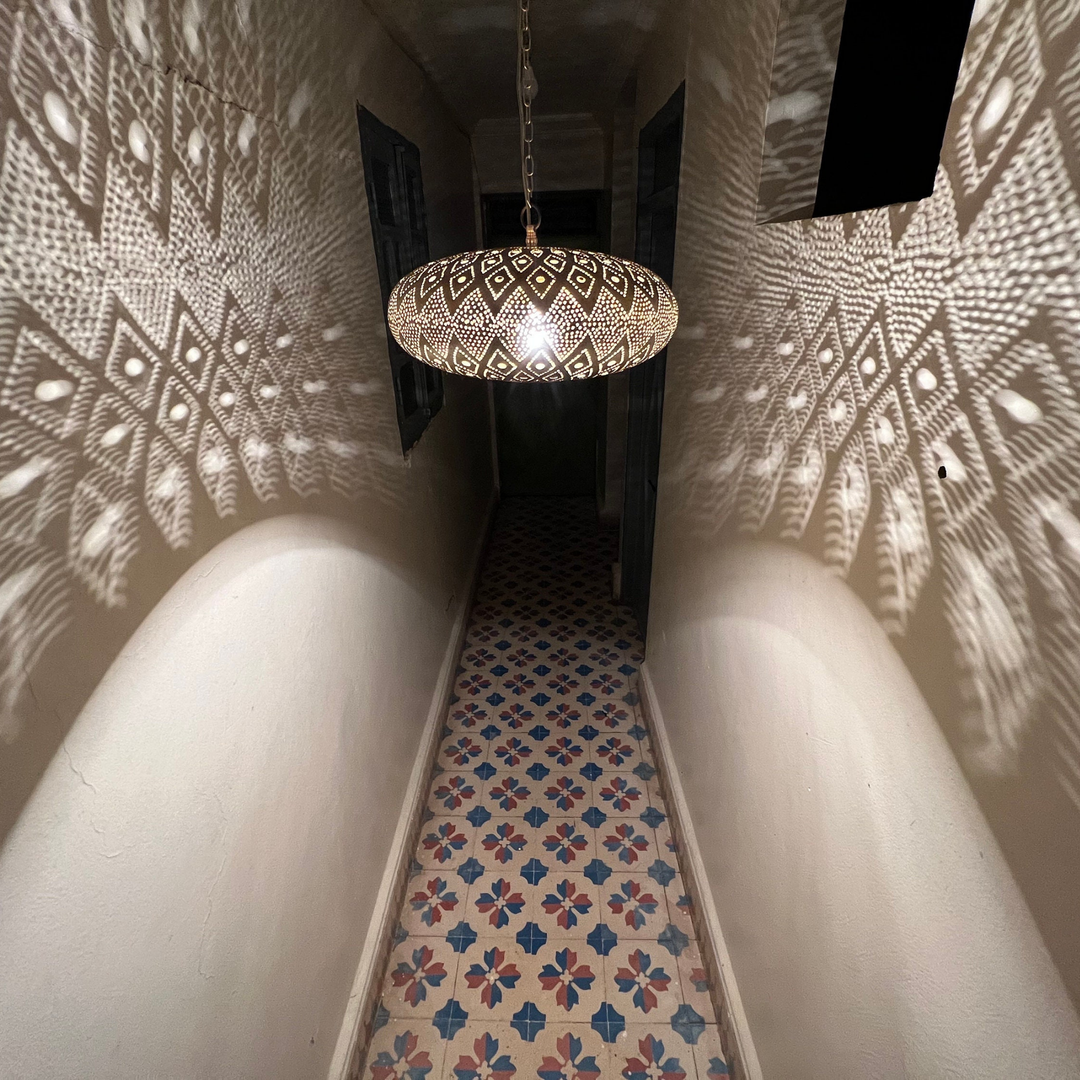 BRASS CEILING LIGHT , FARAH