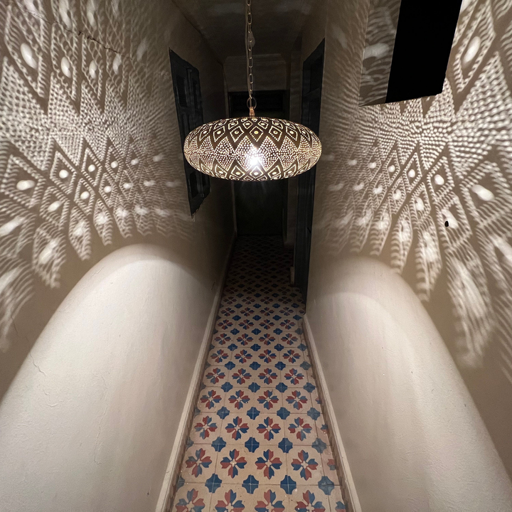 BRASS CEILING LIGHT , FARAH