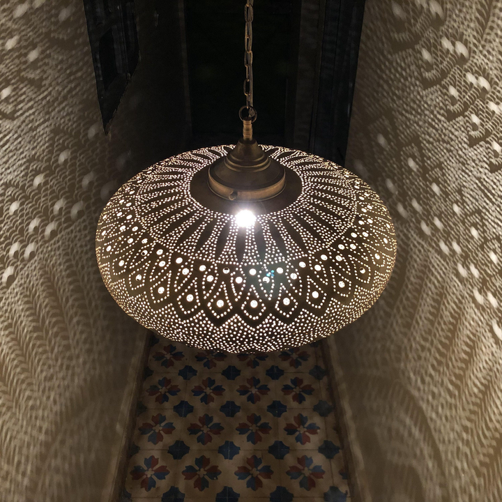 BRASS CEILING LIGHT , FARAH