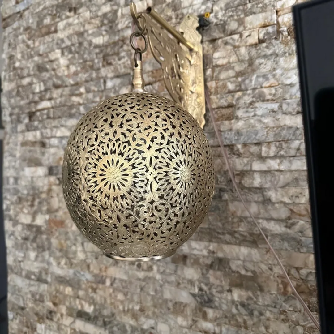 BRASS WALL SCONCE, SHAIMA