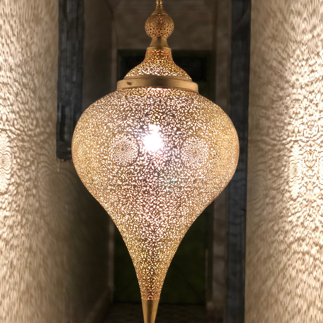BRASS CEILING LIGHT , SALIMAH